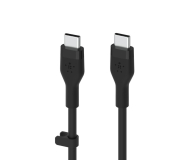 BELKIN Kabel BoostCharge USB-C do USB-C 2.0 silikonowy 3m, czarny CAB009bt3MBK - 733187 - zdjęcie 2